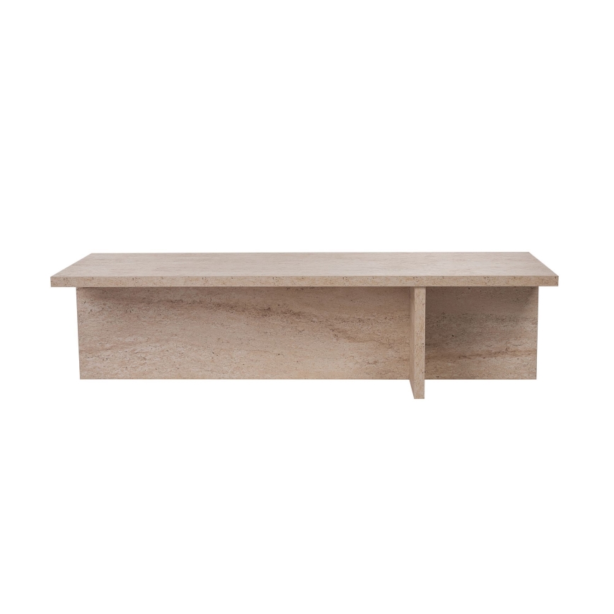 Sofabord VERUM 120x45 cm beige