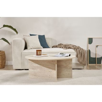 Sofabord VERUM Ø 90 cm beige