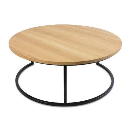 Sofaborde 2 stk. OAKLOFT 38x90 cm sort/egetræ