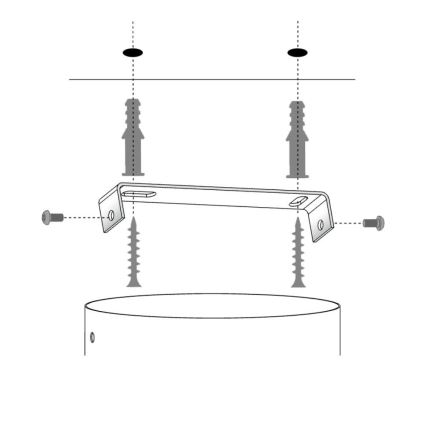 Loftlampe på kabel SOLARIS 1xE27/60W/230V Ø 89 cm sort/guld