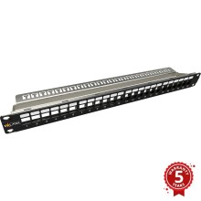 Solarix 24000100 - 19" modulært blank patch-panel 24 porte 1U