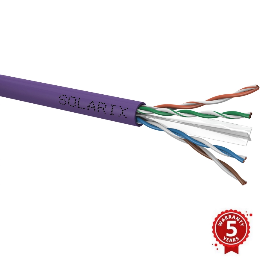 Solarix - Installationskabel CAT6 UTP LSOH Dca-s2,d2,a1 100 m