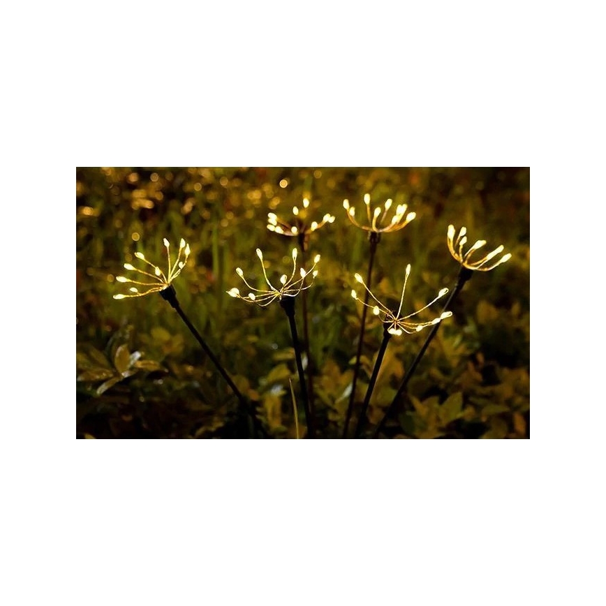 Solcelledrevet LED-dekorationslampe med sensor, 1,2 V, 3000 K (varmt hvidt lys), 73 cm, 600 mAh, IP44