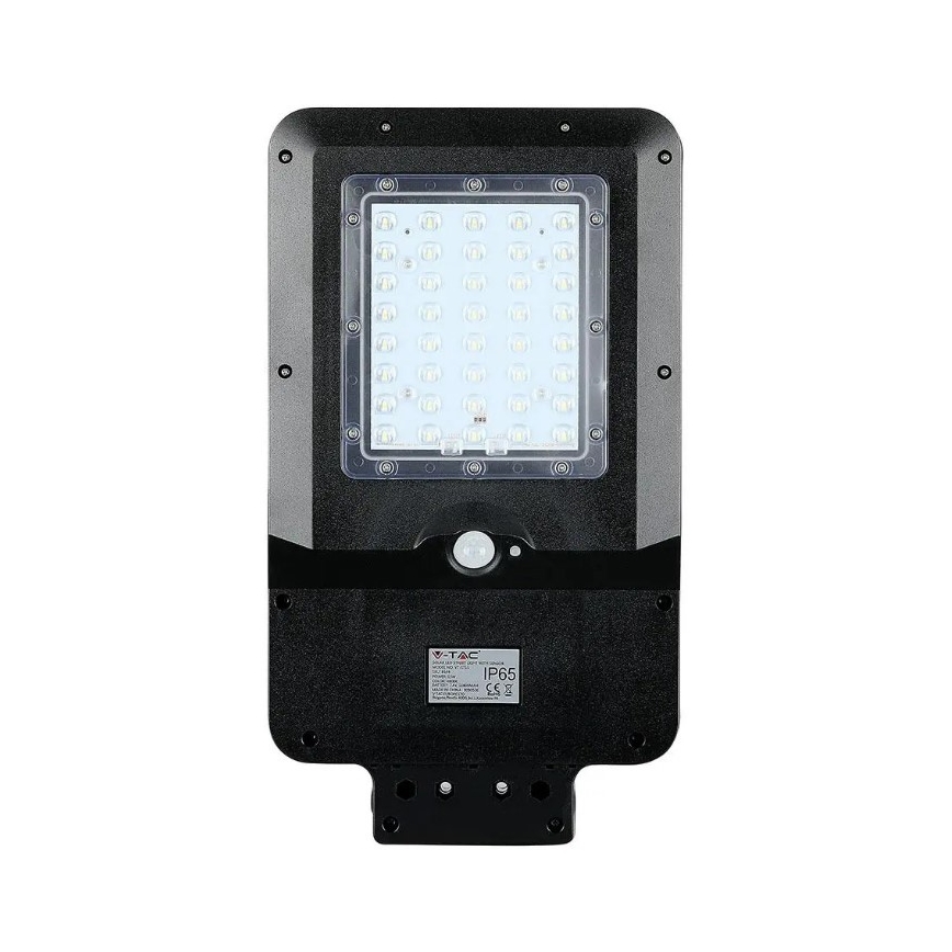Solcelledrevet LED-gadelampe med sensor LED/15W/7,4V 4000K IP65 10800 mAh