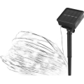 Solcelledrevet lyskæde 120xLED/2,4W/1,2V 12m IP44 600 mAh kold hvid