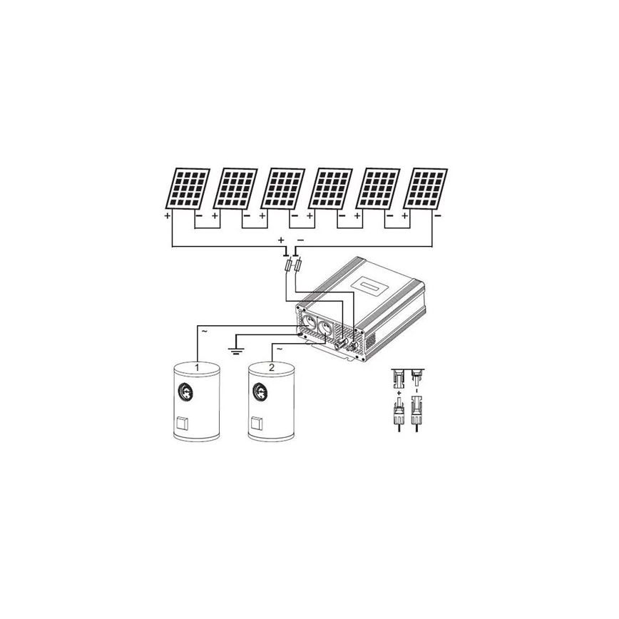 Solcelleinverter til vandopvarmning ECO Solar Boost Evo MPPT-4000 4kW PRO
