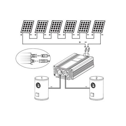 Solcelleinverter til varmtvandsopvarmning ECO Solar Boost Evo MPPT-4000 4kW