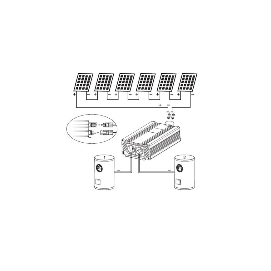 Solcelleinverter til varmtvandsopvarmning ECO Solar Boost Evo MPPT-4000 4kW