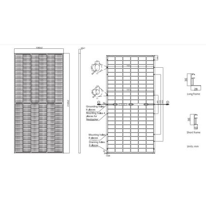 Solcellepanel JA SOLAR 460Wp IP68 Half Cut bifacial