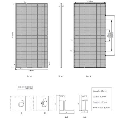 Solcellepanel JINKO 580Wp IP68 Half Cut bifacial