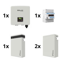 Solcellesæt: 10kW SOLAX inverter 3f + 17,4 kWh TRIPLE Power batteri + elektrometer 3f