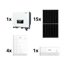 Solcellesæt SOFAR Solar - 6kWp JINKO + 6kW SOFAR hybrid-inverter 3f +10,24 kWh batteri