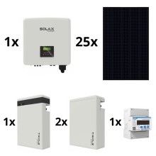 Solcellesæt: SOLAX Power - 10kWp JINKO + 10kW SOLAX inverter 3f + 17,4 kWh batteri