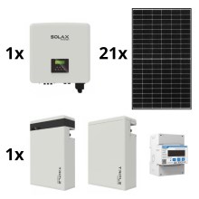 Solcellesæt: SOLAX Power - 9,66kWp JINKO + SOLAX inverter 3f + 11,6 kWh batteri