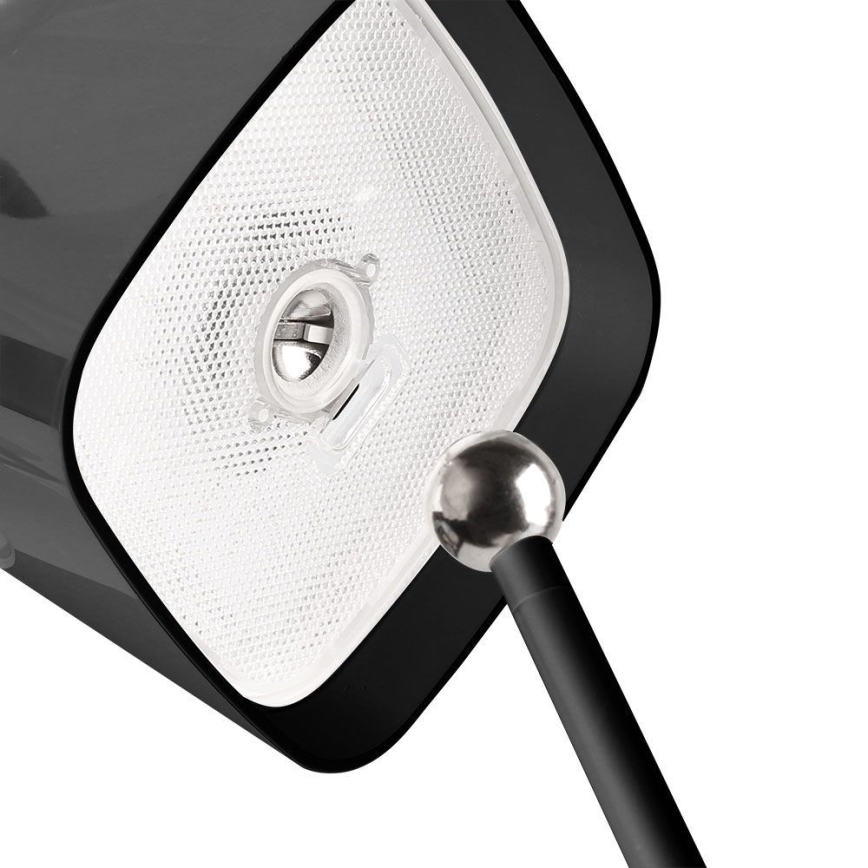 Soldrevet LED bordlampe m. touch-funktion dæmpbar og genopladelig LED/5W/5V 3000-6000K 3600 mAh IP65 sort
