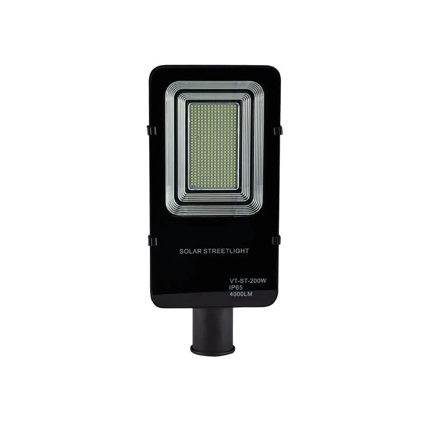 Soldrevet LED gadelampe dæmpbar LED/50W/6,4V 4000K IP65 + fjernbetjening