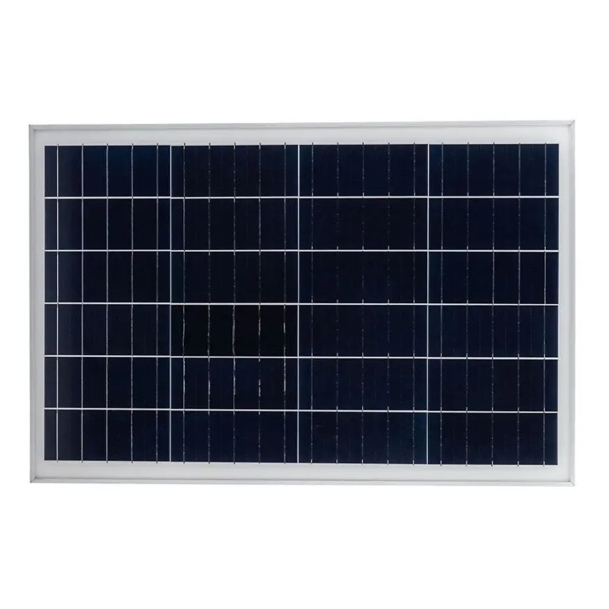 Soldrevet LED gadelampe dæmpbar LED/50W/6,4V 4000K IP65 + fjernbetjening