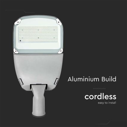 Soldrevet LED gadelampe dæmpbar SAMSUNG CHIP LED/50W/6,4V 6000K IP65 30000 mAh + fjernbetjening
