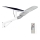 Soldrevet LED gadelampe dæmpbar SAMSUNG CHIP LED/50W/6,4V 4000K IP65 30000 mAh + fjernbetjening