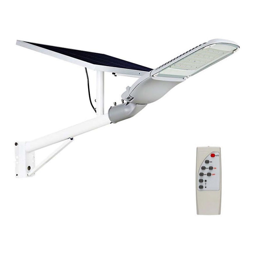 Soldrevet LED gadelampe dæmpbar SAMSUNG CHIP LED/50W/6,4V 6000K IP65 30000 mAh + fjernbetjening