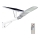 Soldrevet LED gadelampe dæmpbar SAMSUNG CHIP LED/50W/6,4V 6000K IP65 30000 mAh + fjernbetjening