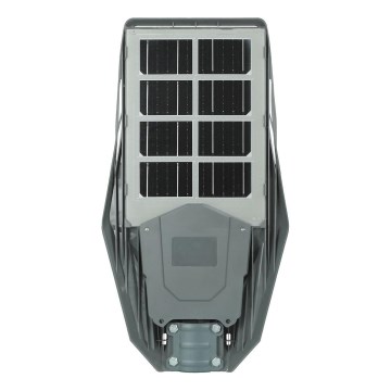Soldrevet LED gadelampe m. sensor dæmpbar KERS LED/300W/3,2V 6500K 8000 mAh IP65 grå + fjernbetjening