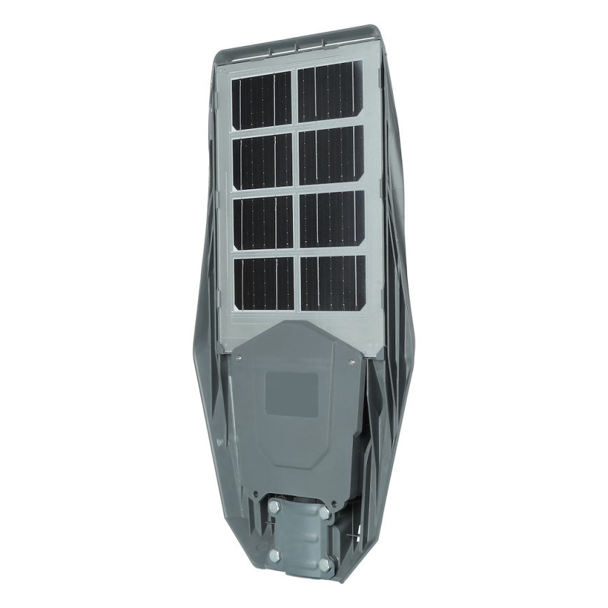 Soldrevet LED gadelampe m. sensor dæmpbar KERS LED/300W/3,2V 6500K 8000 mAh IP65 grå + fjernbetjening
