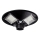 Soldrevet LED gadelampe m. sensor dæmpbar LED/15W/6V 11000 mAh 6500K IP65 sort + fjernbetjening