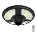 Soldrevet LED gadelampe med sensor LED/10W/3,2V 6500K IP65 25000 mAh + fjernbetjening
