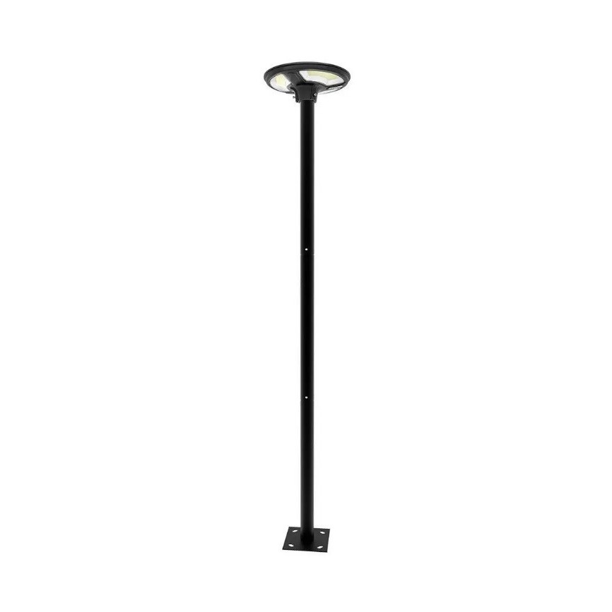 Soldrevet LED gadelampe med sensor LED/10W/3,2V 6500K IP65 25000 mAh + fjernbetjening
