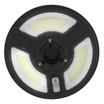 Soldrevet LED gadelampe med sensor LED/10W/3,2V 6500K IP65 25000 mAh + fjernbetjening