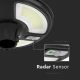 Soldrevet LED gadelampe med sensor LED/10W/3,2V 6500K IP65 + fjernbetjening