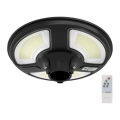 Soldrevet LED gadelampe med sensor LED/10W/3,2V IP65 4000K 15000 mAh + fjernbetjening