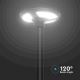 Soldrevet LED gadelampe med sensor LED/10W/3,2V IP65 4000K + fjernbetjening