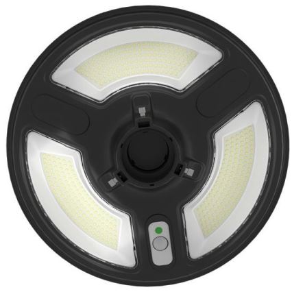Soldrevet LED gadelampe med sensor LED/10W/3,2V IP65 4000K 15000 mAh + fjernbetjening