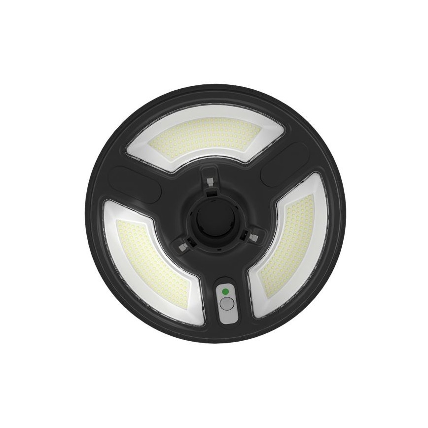 Soldrevet LED gadelampe med sensor LED/10W/3,2V IP65 4000K 15000 mAh + fjernbetjening