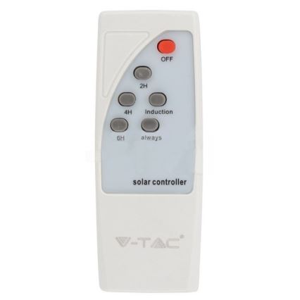 Soldrevet LED gadelampe med sensor LED/10W/3,2V IP65 4000K 15000 mAh + fjernbetjening