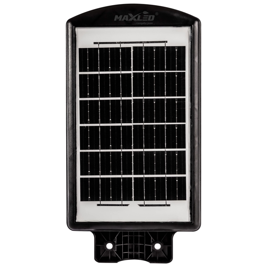 LED Soldrevet gadelampe m. sensor dæmpbar LED/120W/6V 6500K IP65 sort + fjernbetjening