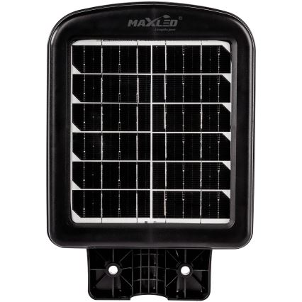 LED Soldrevet gadelampe m. sensor dæmpbar LED/150W/6V 6500K IP65 sort + fjernbetjening