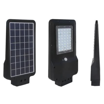 Soldrevet LED gadelampe med sensor LED/15W/7,4V 6000K IP65 10800 mAh