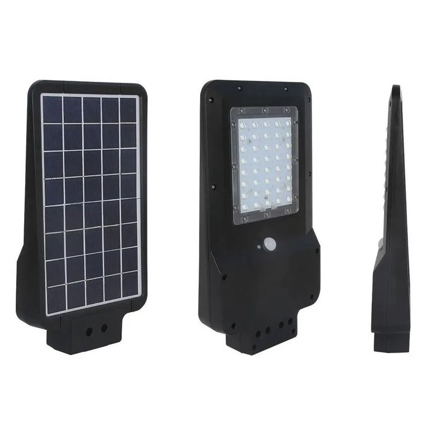 Soldrevet LED gadelampe med sensor LED/15W/7,4V 6000K IP65 10800 mAh
