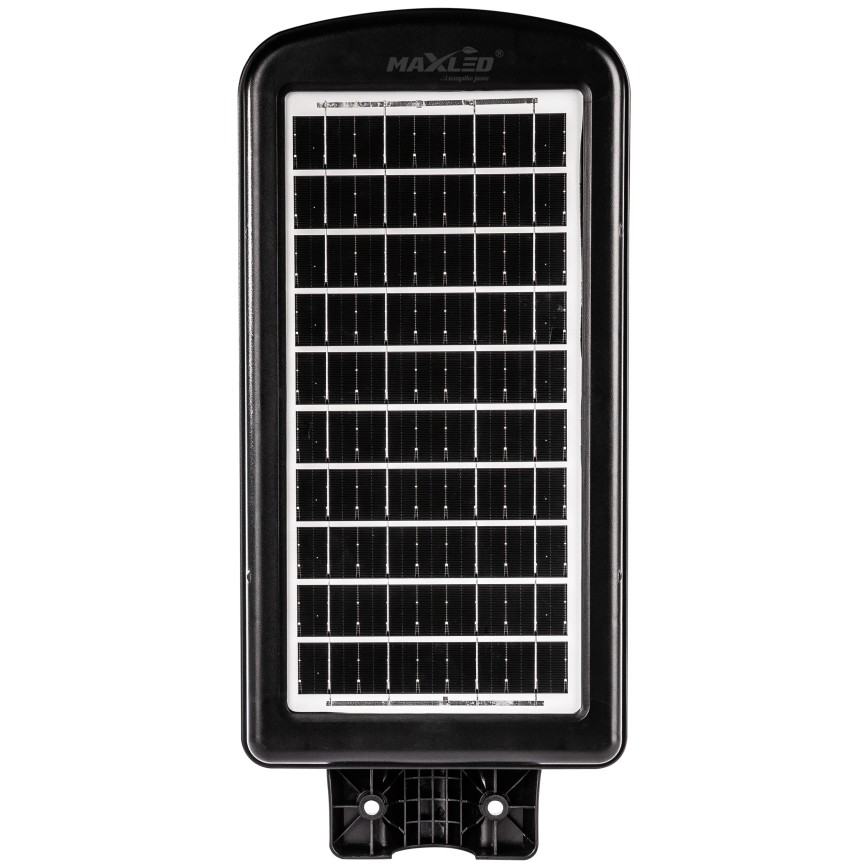 LED Soldrevet gadelampe m. sensor dæmpbar LED/180W/6V 6500K IP65 sort + fjernbetjening