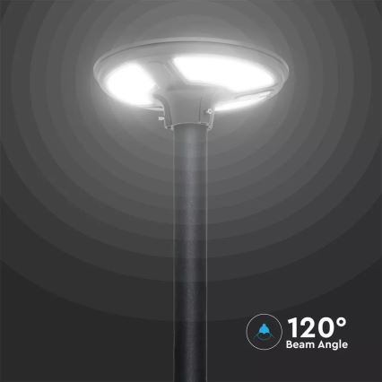 Soldrevet LED gadelampe med sensor LED/7,5W/3,2V IP65 4000K 15000 mAh + fjernbetjening