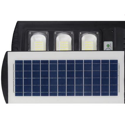 Soldrevet LED gadelampe med sensor STREET 3xLED/9W/3,2V IP65 + fjernbetjening