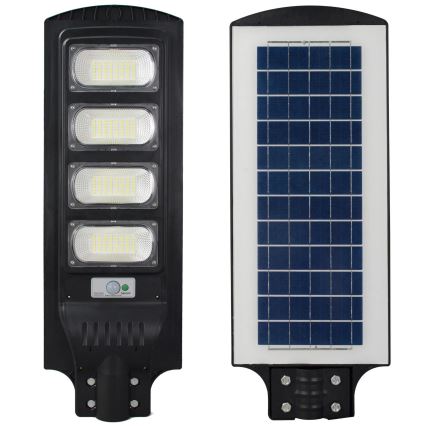 Soldrevet LED gadelampe med sensor STREET LED/15W/3,2V IP65 + fjernbetjening