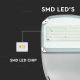 LED Dæmpbar soldrevet gade lampe SAMSUNG CHIP LED/50W/6,4V 4000K IP65 + fjernbetjening