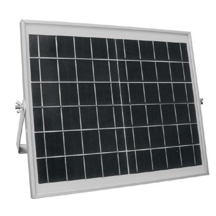 Soldrevet LED gadelampe dæmpbar SAMSUNG CHIP LED/50W/6,4V 4000K IP65 30000 mAh + fjernbetjening