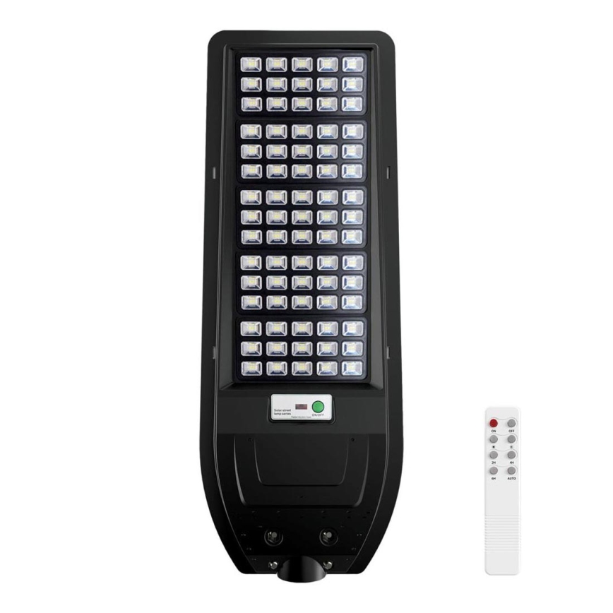 Soldrevet LED gadelampe VIA 200W/20000 mAh 3,2V 6000K IP54 + fjernbetjening