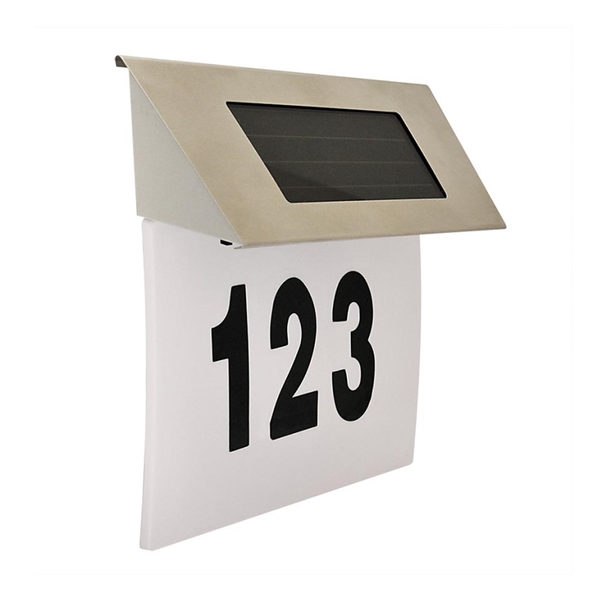 Soldrevet LED husnummer LED/1,2V 200 mAh IP44