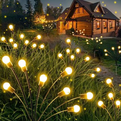 Soldrevet LED lampe 10xLED/1,2V 3000K 73 cm 600 mAh IP44